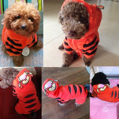 Petcircle New Hot Sale Pet Dog Clothes Tiger Dog Winter Coats Warm Dog Hoodies For Chihuahua Small And Large Dog Costumes