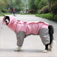 Dog Raincoat Clothes Waterproof Rain Jumpsuit For Big Medium Small Dogs Golden Retriever Outdoor Pet Clothing Coat