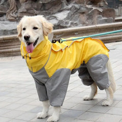 Dog Raincoat Clothes Waterproof Rain Jumpsuit For Big Medium Small Dogs Golden Retriever Outdoor Pet Clothing Coat