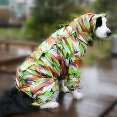 Dog Raincoat Clothes Waterproof Rain Jumpsuit For Big Medium Small Dogs Golden Retriever Outdoor Pet Clothing Coat