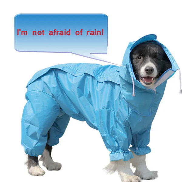 Dog Raincoat Clothes Waterproof Rain Jumpsuit For Big Medium Small Dogs Golden Retriever Outdoor Pet Clothing Coat