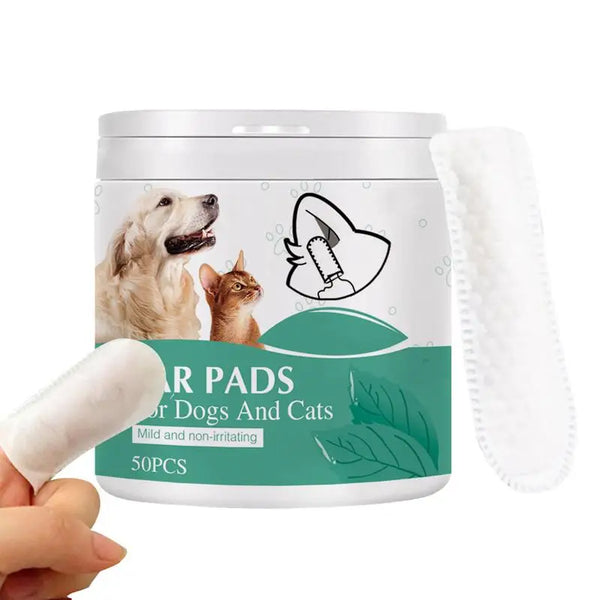 Pet Finger Wipes Dog Wipes Ear and Cochlear Care Safe & Effective Cat Teeth Wipes Pet Supplies for Teeth Cleanings