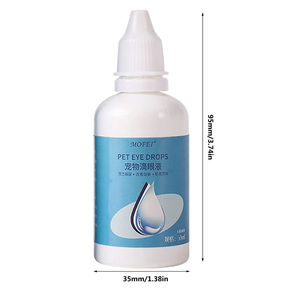 1pc Eye Drops Cat Dog Pet Lacrimal Conjunctivitis Red Swelling Anti Iammator Bactericidal Eye Care Cleaner Tear Stain Remover