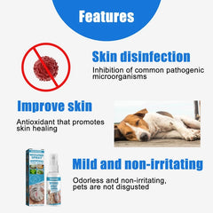 Pet Wound and Skin Care Spray to Clean Cuts and Wounds for cats, Dogs