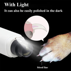 Dog Nail Grinder USB Rechargeable Electric Dog Nail Clippers Clipper For Cat Nail Cutter Pet Grooming Equipment Pet Supplies