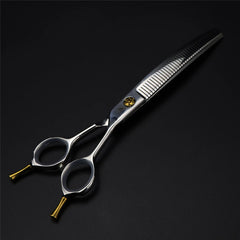 Dog Curved Thinning Scissors 7.25" VG10 Professional Pet Grooming Scissors Animal Chunker Scissors Dropshipping