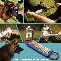 Dog Biting Pillow Tug Stick Hemp Training Chewing Durable Linen Molar Clean Teeth Interactive Toys Outdoor Rope Pets Supplies