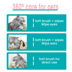 Pet Comb Tear Stain Brushes Eye Care Kitten Eye Rub Toothbrush Tear Stains Brush Eco-friendly Pets Cleaning Grooming Tools