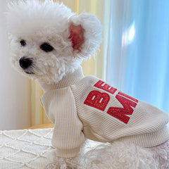 Cute Letter Pattern Dog Hoodies Coat Pet Clothes O-Neck Pullover Dog Hoodie Sweatshirt Puppy Costume Pets Sweater For Small Dogs