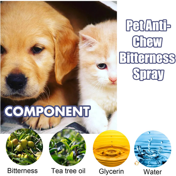 50ML Pet Anti-Chew Bitterness Spray To Expel Dogs Chewing Tables, Chairs, Legs, Scratching Sofas Health Hygiene Supplies