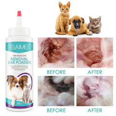 Pet Ear Powder Painless Hair Removal Powder Pet Health Care  Ear Cleaner Odor Removal Pet Accessories For Dogs Cats Bunnies