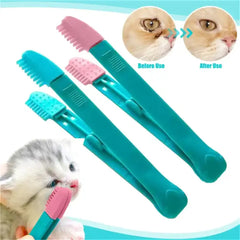 Pet Comb Tear Stain Brushes Eye Care Kitten Eye Rub Toothbrush Tear Stains Brush Eco-friendly Pets Cleaning Grooming Tools