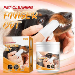 50Pcs/Box Dog Cat Puppy Dental Oral Teeth Cleaning Care Wet Wipe Pet Supplies Dog BrushCat Cleaning