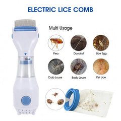 Electric Anti Lice Comb Pet Puppy Dog Cat Head Flea Removal Killer Brush Pet items 12v small power comb for dog cat 110V 220V