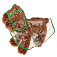 Xs-8XL Pet Dog Puppy Clothes Waterproof Transparent Rainwear Fashion Color Edge Snap Design Rain Coat for Large Dogs Costumes