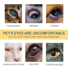 448B Pet Eye Care-Solution Eye Drop for Tear-Stains Remove Puppy Eye-Clear Drop Gentle Eye Wash Drop 20ml Cat Eye-Drops