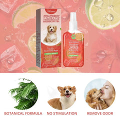 Dog Deodorizing Spray Pet Scent Spray Pets Smell Remover Spray Dogs Odor Remover Long Lasting Pets Liquid Perfume For Dog