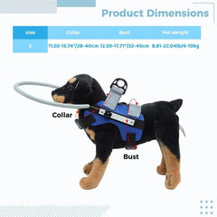 Blind Dog Head Collar Blind Dog Harness Guiding Device Blind Dog Accessory Adjustable Face Head Protective Guide Dog Accessories