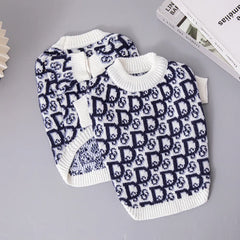 New Autumn and Winter Luxury Pet Sweater High Elastic Double Layer Warm Corgi Dachshund Dog Clothes