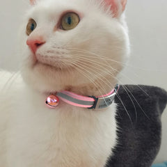 Reflective Personalized Cat Name ID Tag Collar Accessories Custom Quick Release Small Dogs Cats Necklace Collar Free Engraving