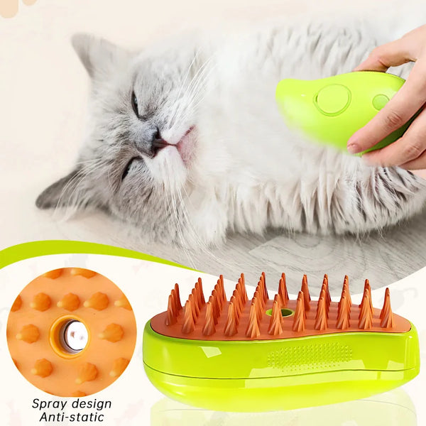 Cat & Dog Grooming Comb Electric Spray Water Spray Self Cleaning Steam Cat Brush Massage Pet Grooming Comb Hair Removal Combs