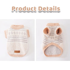 Winter Warm Pet Dog Clothes Fashion Dog Knit Sweater Cute Print Puppy Pullover Soft Cat Sweater Chihuahua Clothes Pet Outfits