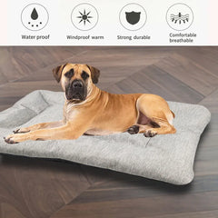 Thickened Dog Bed Mat Anti-Scratch Pet Bed Large Dog Crate Mat Waterproof Non-Slip Puppy Sleeping Pad Washable Kennel Cushion