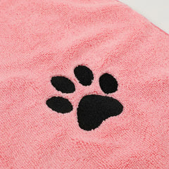 Wholesale Microfiber Pet Embroidered Towel Dog Bath Towel Absorbent Soft Cat Towel