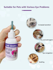 Pet Eye Drops For Cats Dogs Eyes Care Mild Cleaner Remove Tear Stains Ease Dry Relieve Eye Itching