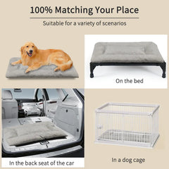 Thickened Dog Bed Mat Anti-Scratch Pet Bed Large Dog Crate Mat Waterproof Non-Slip Puppy Sleeping Pad Washable Kennel Cushion