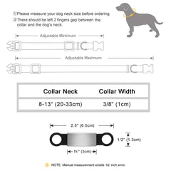 Reflective Personalized Cat Name ID Tag Collar Accessories Custom Quick Release Small Dogs Cats Necklace Collar Free Engraving