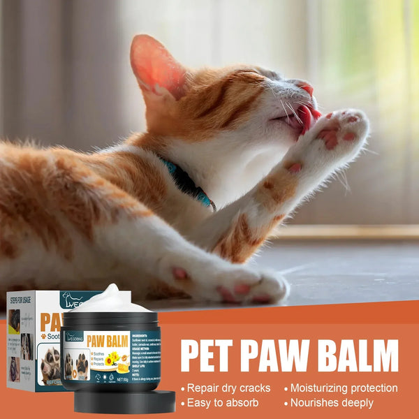 Pet Paw Balm Natural Pet Care Soother Cream Cat Dog Foot Moisturizer Repair Dry Cracking Skin Household Winter Paw Pad Care Balm