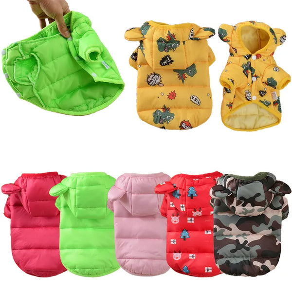 Winter Pet Dog Down Jacket Windproof Warm Dogs Clothes for Small Medium Dogs Cats Puppy Coat Chihuahua Shih Tzu Costume Yorkies