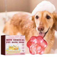 1pcs Dog Soap Natural Dog Soapbar Footprint Design Pet Soap Pet Skin Care Soap For Dog And Cats Moisturizing Shampoo all skins