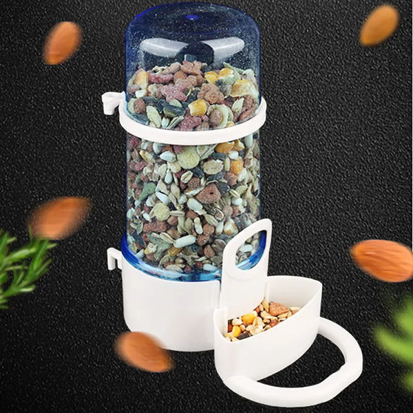 Hamster Automatic Feeder Hamster Plastic Bird Food Bowl For Small Pet Hedgehog Squirrel Feeding Utensils Food Bowl Accessories