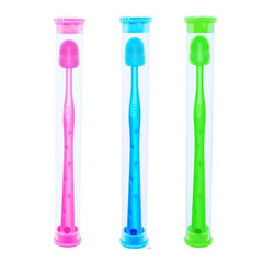 Dog Toothbrush for Pet Cat Tooth Cleaning Soft Bristle Toothbrush Rotatable Deep-Clean Pets Dental Care Toothbrushes 6XDE