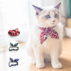 Cat Collar Bow Bowtie Cat Collar for Cats and Small Dogs Accessories Cat-Collar Kitten Pet Products Chihuahua Bow Tie Necklace