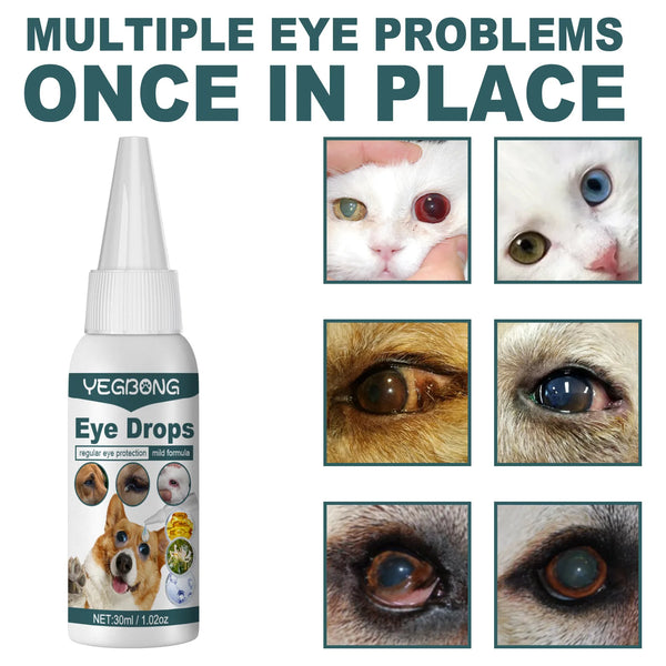 3 Pcs/lot Pet Eye Drops Clean Tear Marks, Eye Droppings, Tear Stains Detergent Cat and Dog General Eye Care Lotion