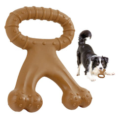 2023 New Nylon Durable Dog Chewing Toy Cheater Beef Flavor Double Bones