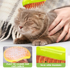 Cat Steam Brush Steamy Dog Brush 3 in 1 Electric Spray Cat Hair Brushes for Massage Pet Grooming Comb Hair Removal Combs