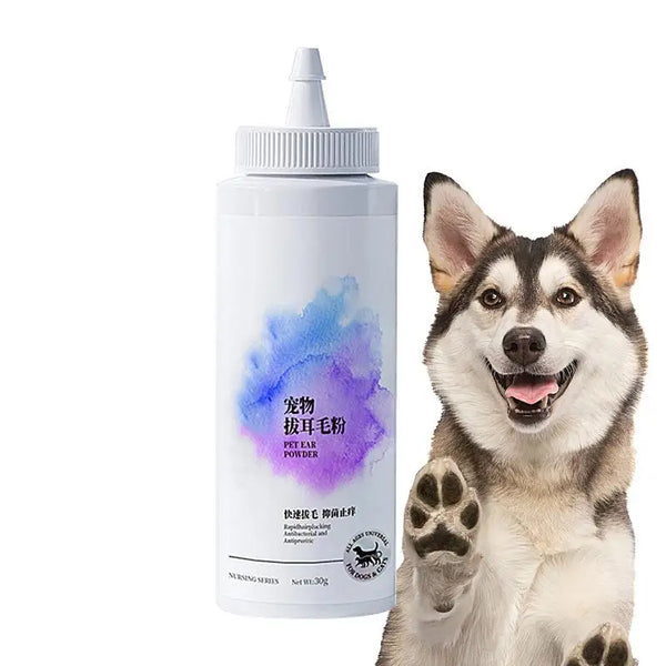 Dog Ear Hair Care Powder Pet Ear Cleaner Ear Hair Removal For Dogs Cats Cleaning 20g Powder Controlling Odor For Healthy Ears