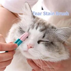 Pet Comb Tear Stain Brushes Eye Care Kitten Eye Rub Toothbrush Tear Stains Brush Eco-friendly Pets Cleaning Grooming Tools