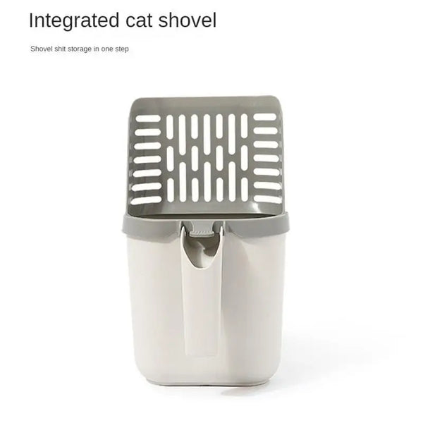 Cat Shit Shovel Environmental Protection Quality Hygiene Durable Portable Pet Supplies Colorblock Cat Litter Shovel Rounded