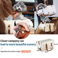 Portable Travel Dog Car Seat Central Control Car Safety Pet Seat For Small Dogs Yorkshire Teddy Transport Dog Carrier Protector