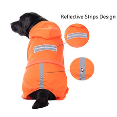 Autumn Winter Big Dog Clothes Hoodie Sporting Dog Jacket Warm Coat Fleece Reflective Pet Jumpsuit for Large Dog Labrador Costume