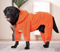 Autumn Winter Big Dog Clothes Hoodie Sporting Dog Jacket Warm Coat Fleece Reflective Pet Jumpsuit for Large Dog Labrador Costume