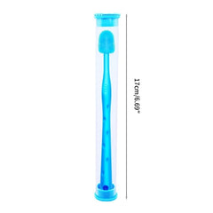 Dog Toothbrush for Pet Cat Tooth Cleaning Soft Bristle Toothbrush Rotatable Deep-Clean Pets Dental Care Toothbrushes 6XDE