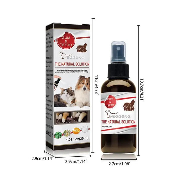 Dog Dental Spray Pets Fresh Breath Dental Spray For Dogs Dog Breath Freshener For Clean Teeth 30ml Cat Dental Care Bad Breath