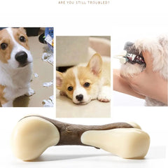 Top Selling Dog Chew Toy For Aggressive Chewers Real Beef Flavor Rubber Dong Bone Toys Dogs Teething Chew Toys Bones New 2024