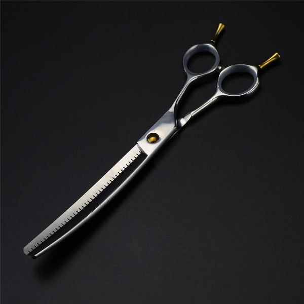 Dog Curved Thinning Scissors 7.25" VG10 Professional Pet Grooming Scissors Animal Chunker Scissors Dropshipping